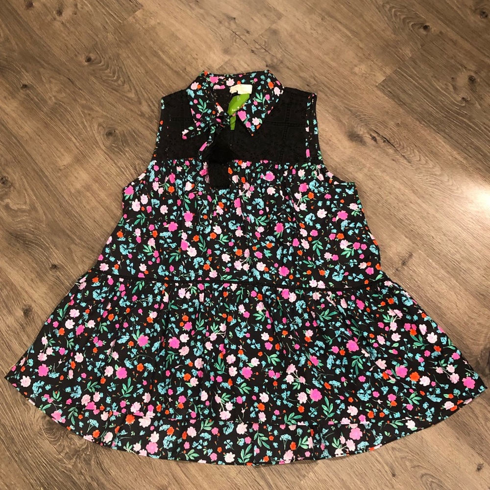 NWT Kate Spade Greenhouse Lace Yoke Top